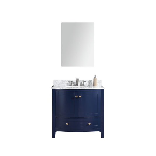 36" Blue Bathroom Vanity-Pvc