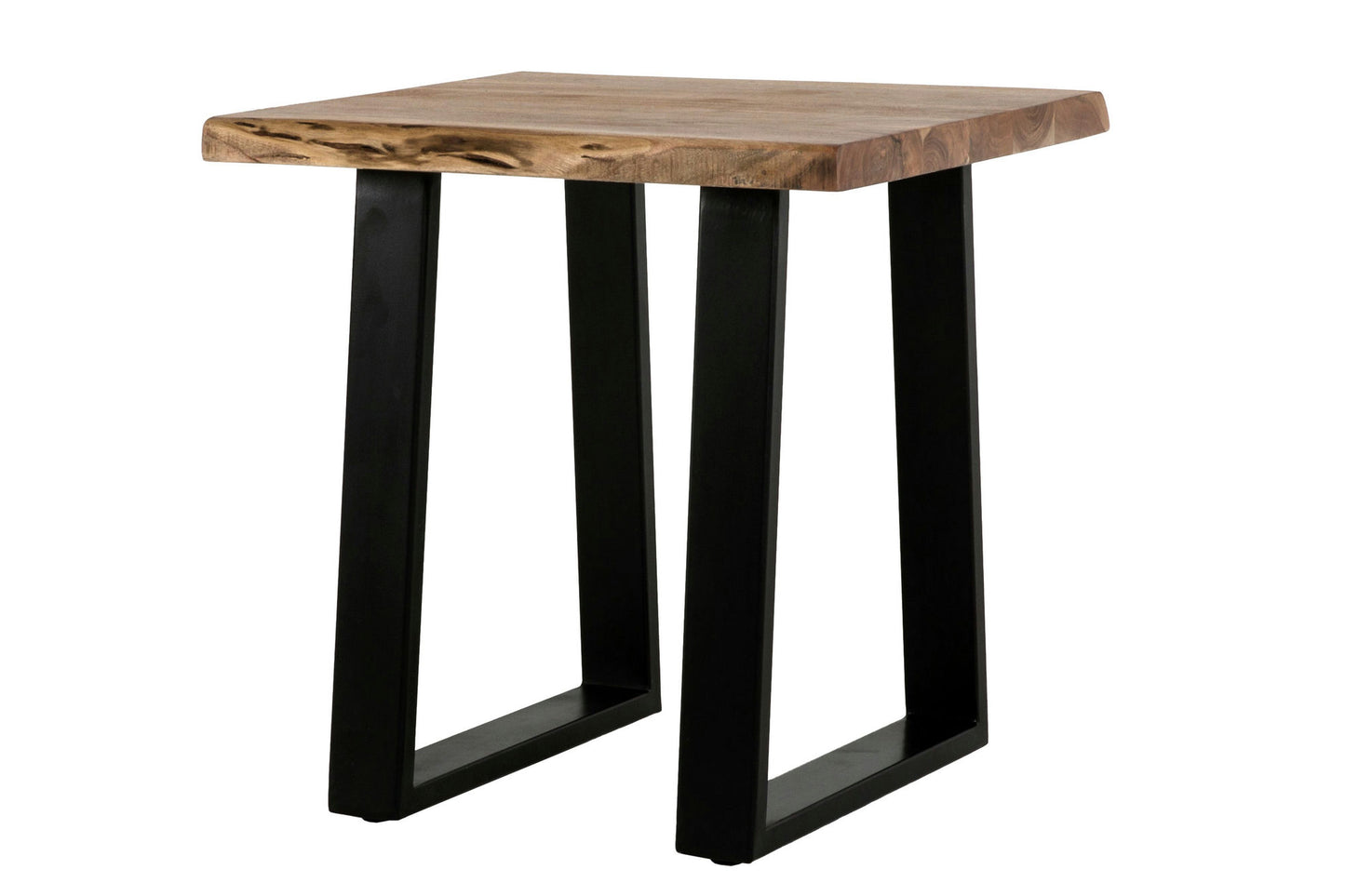 Hamilton Acacia Wood and Iron End Table