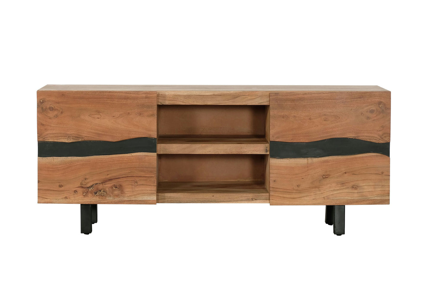 Heir 63â€ Acacia Wood Media Console with Storage