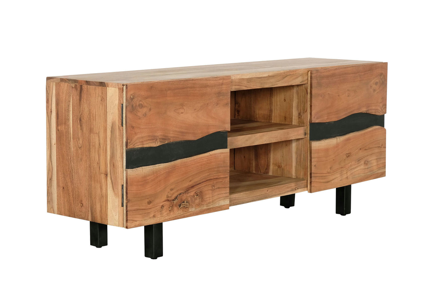Heir 63â€ Acacia Wood Media Console with Storage