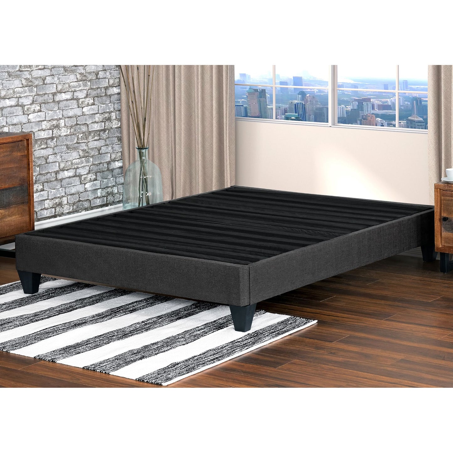 Speedy Fabric Platform Bed Frame, Full