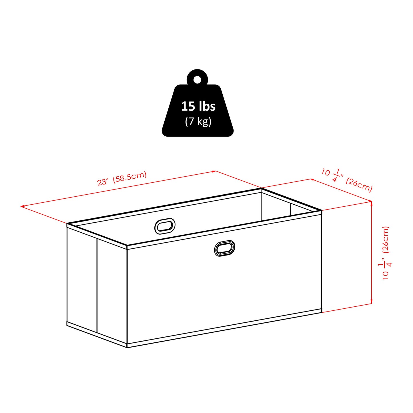 Torino 3-Pc Foldable Fabric Basket Set, Large, Chocolate
