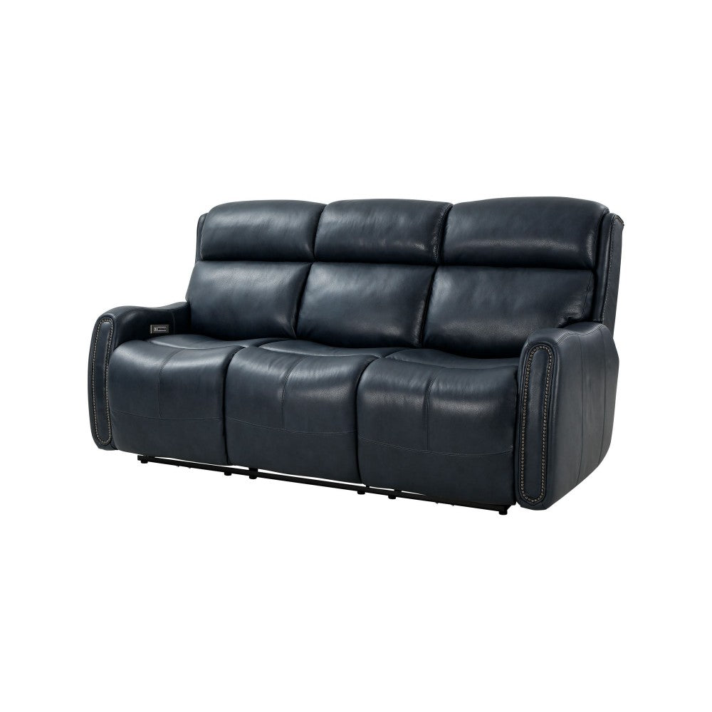39PHL-1122 Brookside Power Reclining Sofa, Barone Navy Blue