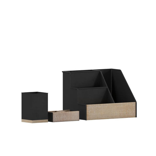 3PC Black Organizer Set