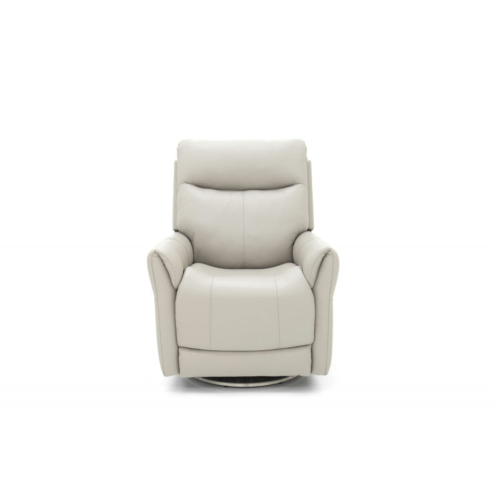 3PHL-1212 Scottsdale Dove Swivel Recliner w/Power Recline, Head Rest & Lumbar