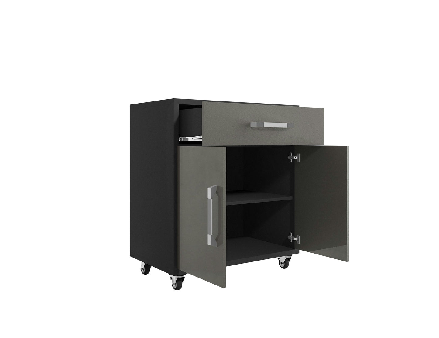 Eiffel 4-Piece Garage Storage Set in Matte Black and Grey