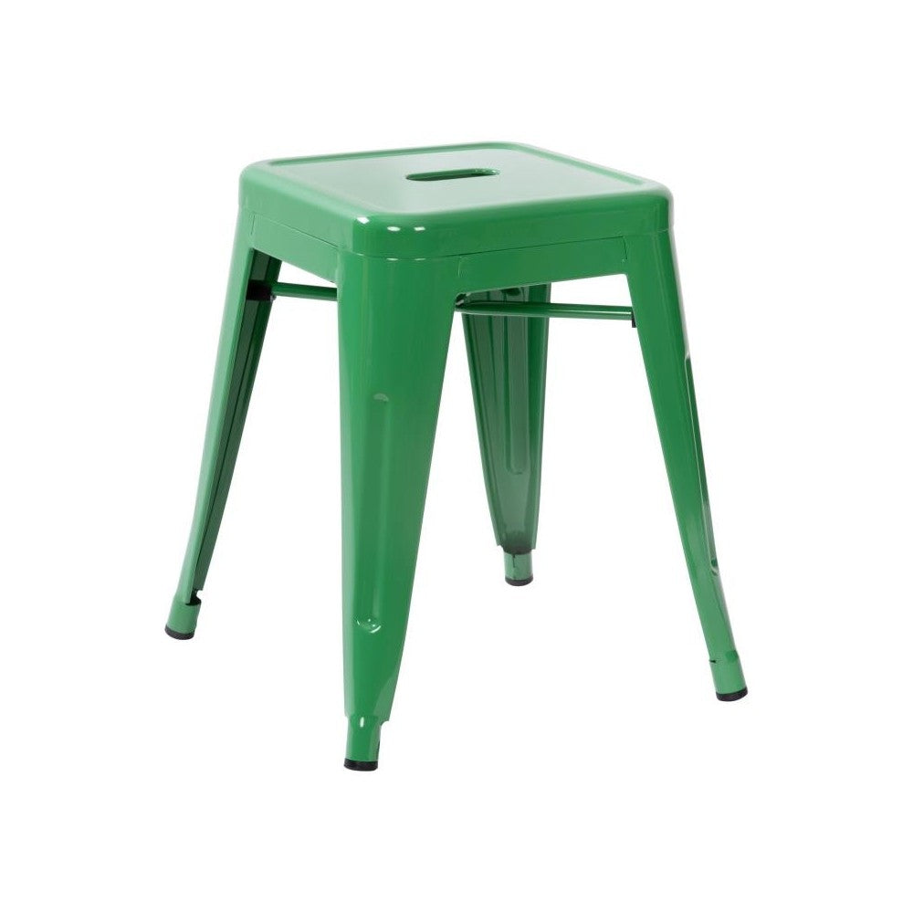 4 Pack Green Metal Stool