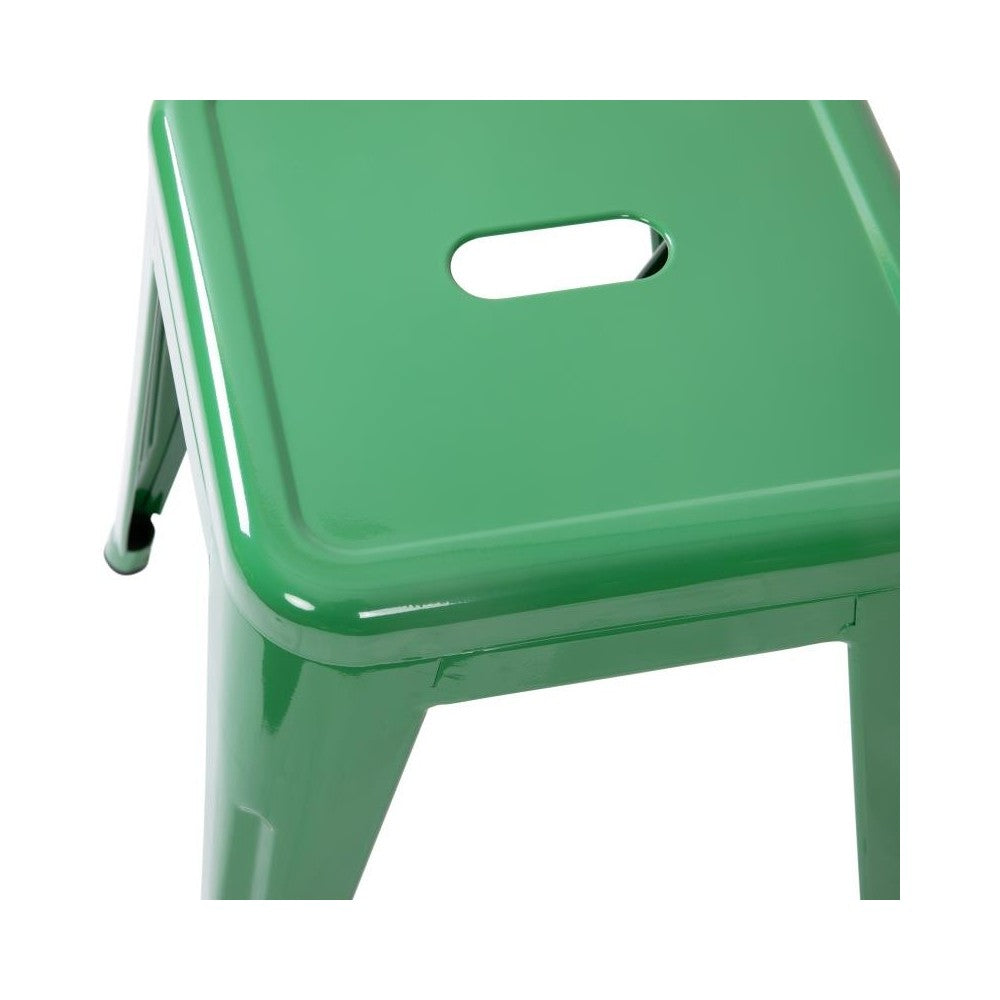 4 Pack Green Metal Stool