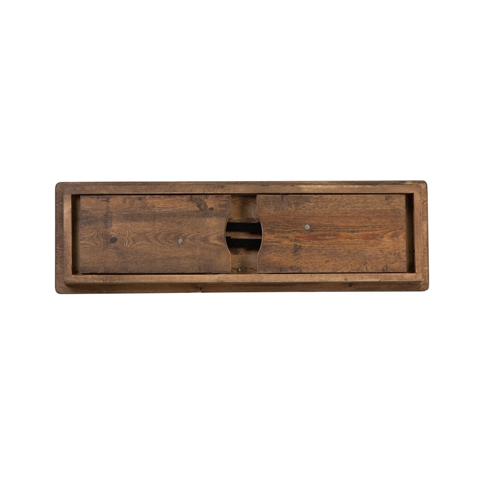 40'' x 12'' Antique Rustic Solid Pine Folding Farm Bench