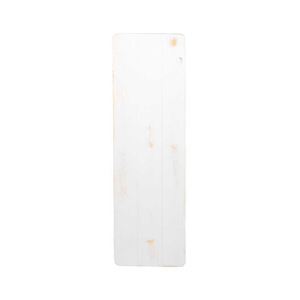 40" x 12" Antique Rustic White Solid Pine Folding Farm Bench