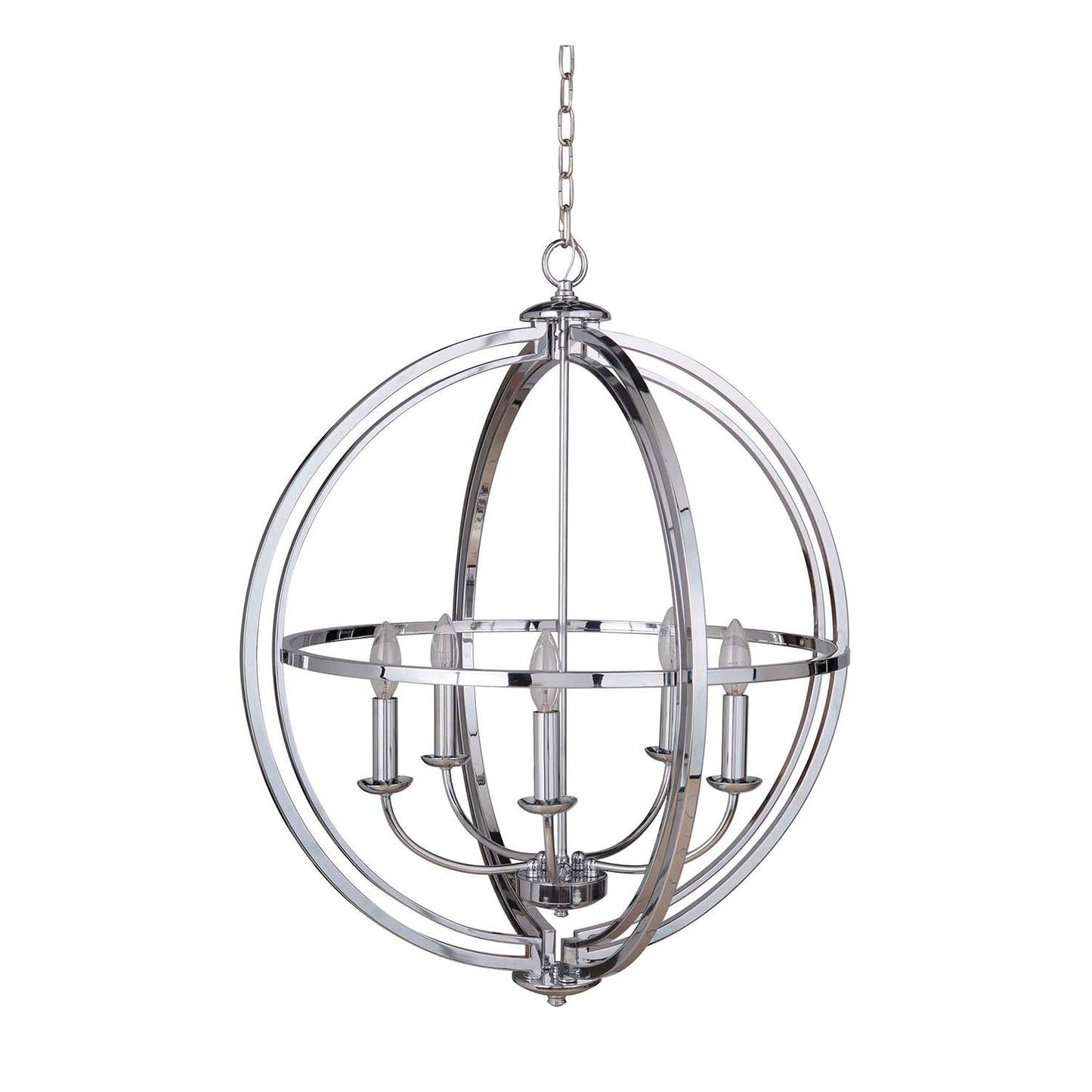 Berkeley 5 Light Foyer in Chrome