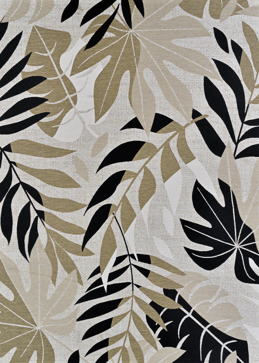 Couristan Dolce Aralia Naturals Cool Onyx Rug 5'3" x 7'6"