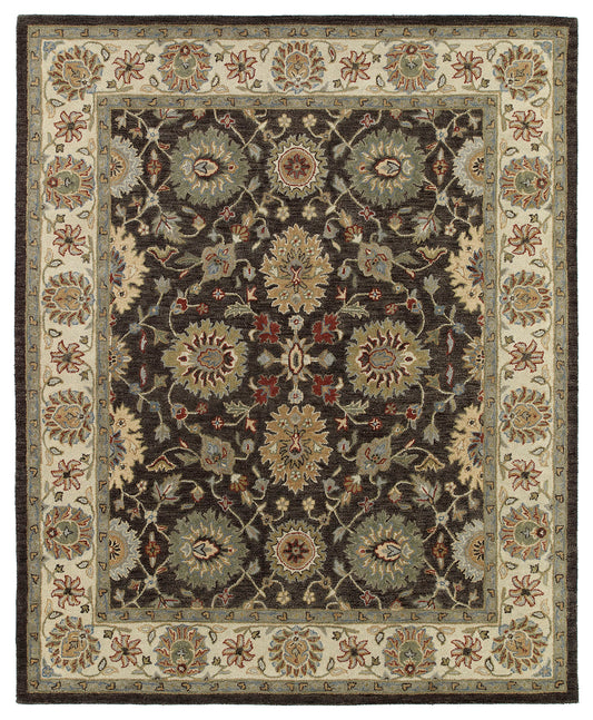 Kaleen Solomon Collection Dark Brown Area Rug 5' x 7'9"