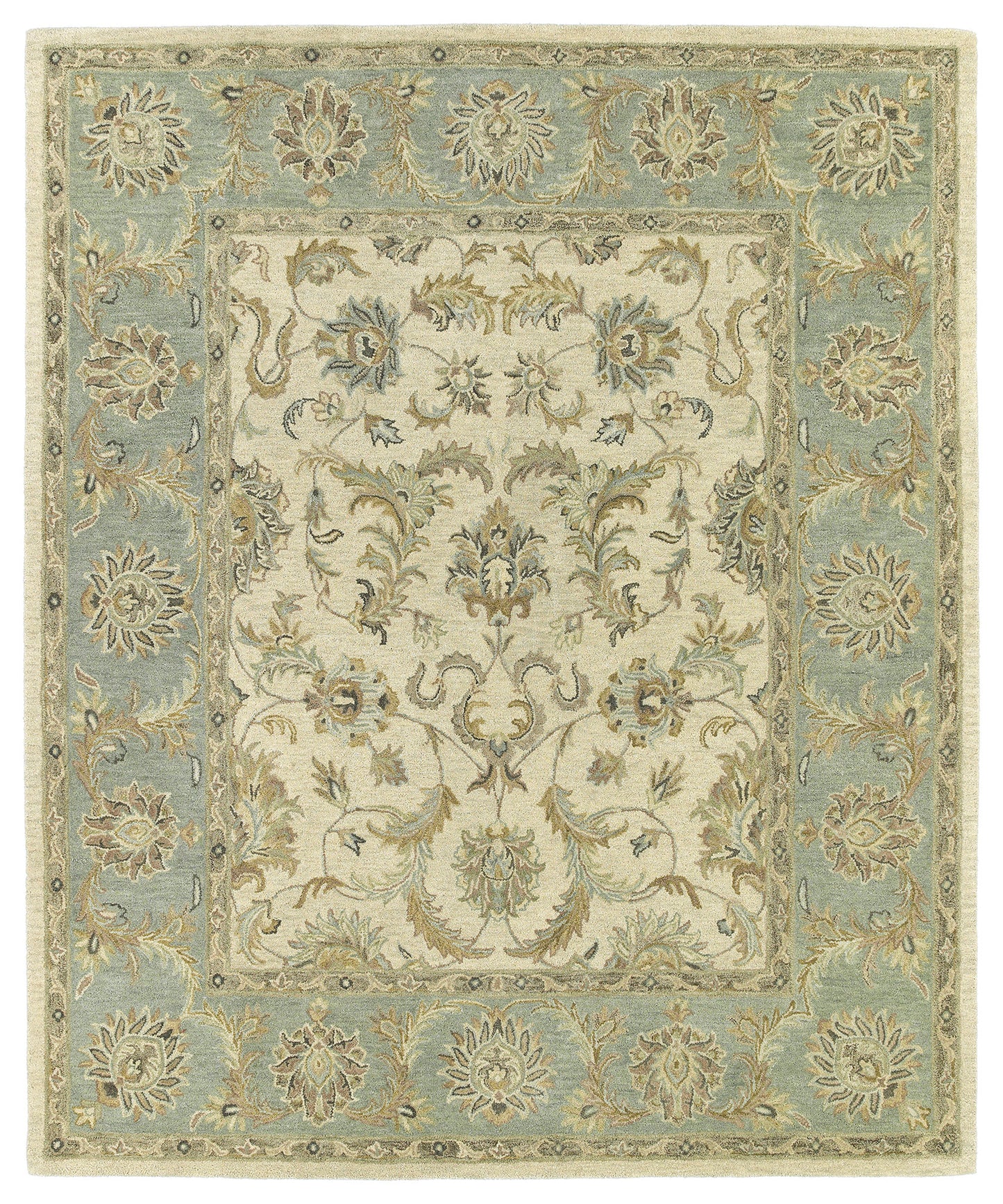 Kaleen Solomon Collection Ivory Mint Runner 2'6" x 8'