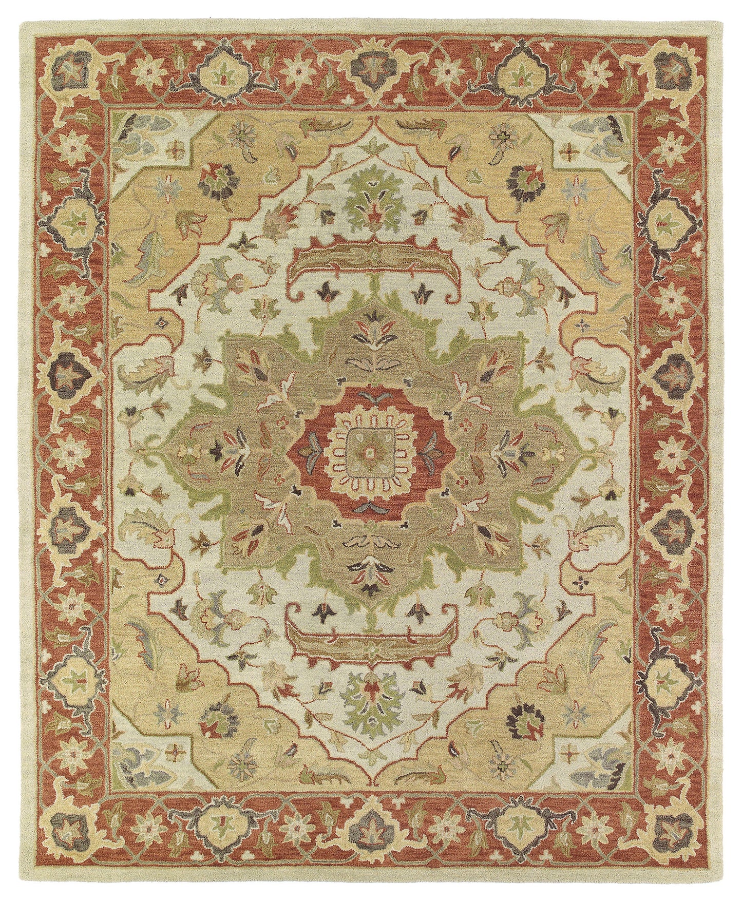 Kaleen Solomon Collection Gold Oatmeal Runner 2'6" x 8'