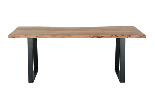 Kiel 70" Wood and Metal Dining Table