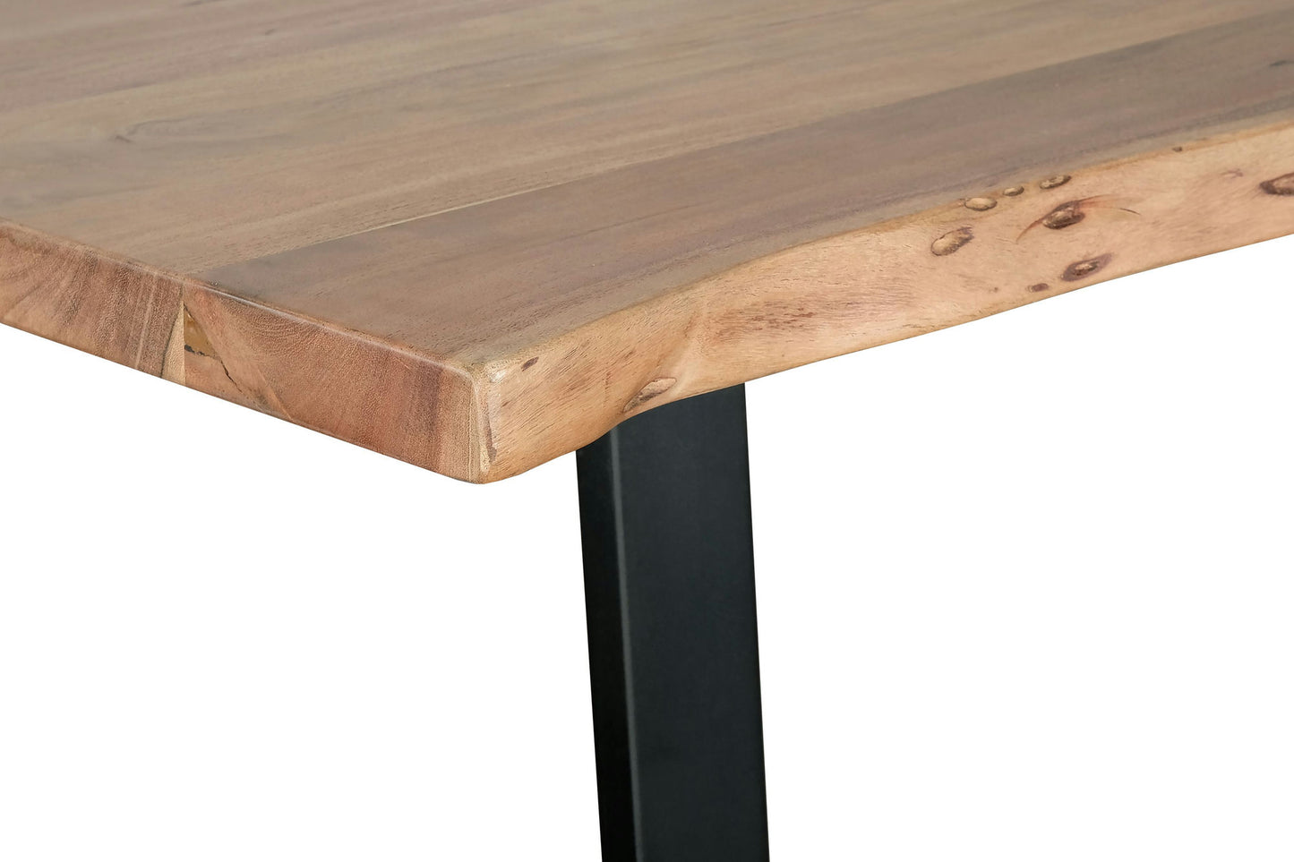 Kiel 70" Wood and Metal Dining Table