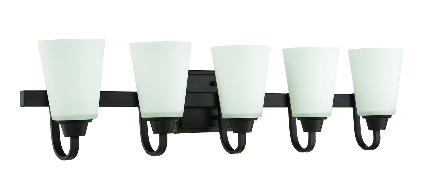 Grace 5 Light Vanity Light in Espresso, 41905-ESP