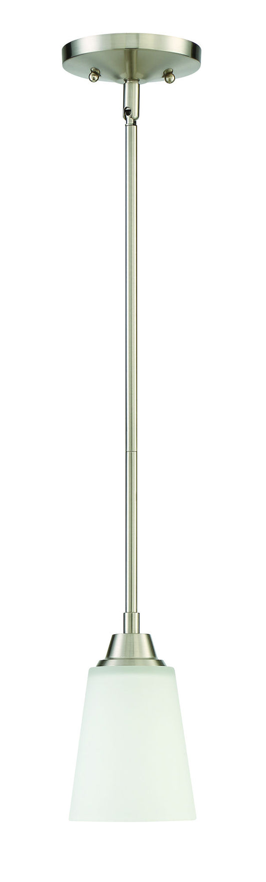 Grace 1 Light Mini Pendant in Brushed Polished Nickel, 41991-BNK