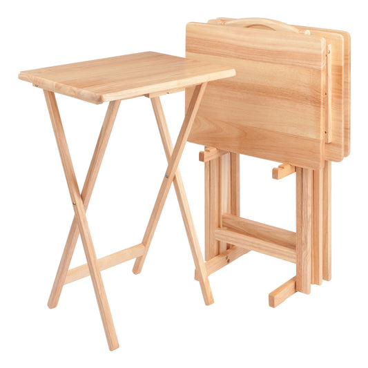 Alex 5-Pc Snack Table Set, Natural