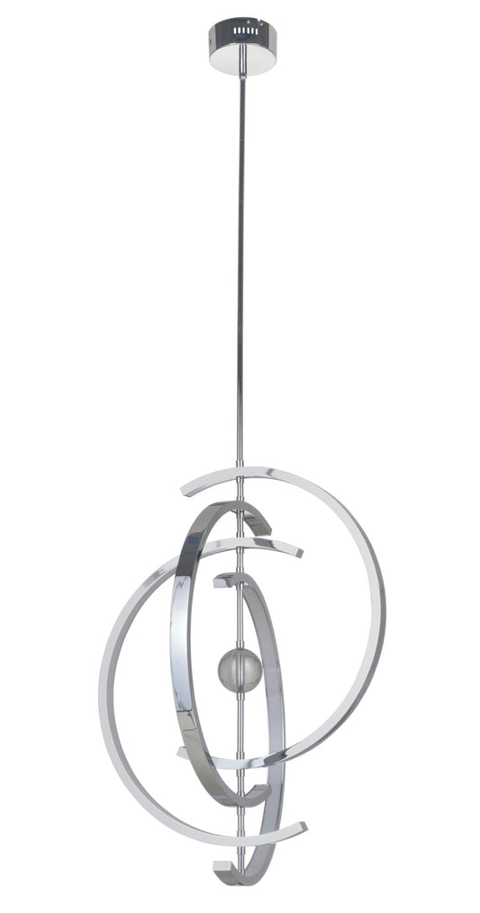 Anello 4 Crescent LED Pendant in Chrome