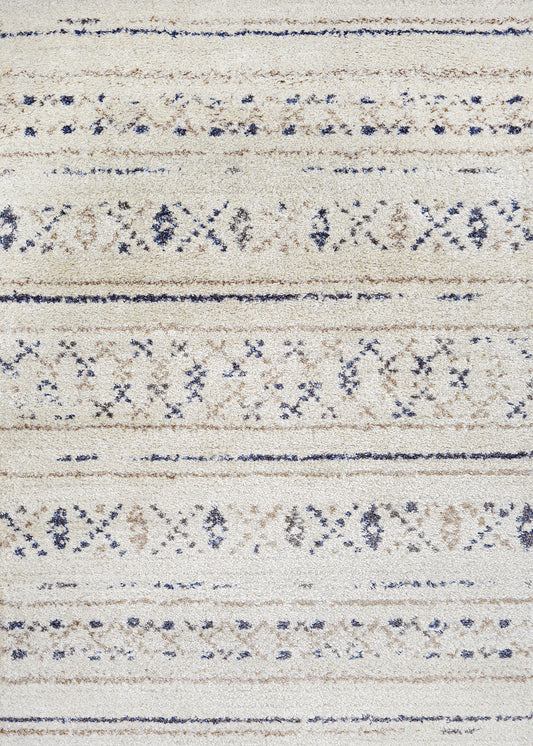 Couristan Bromley Novia Ivory-Caramel-Black Rug 7'10" x 11'2"