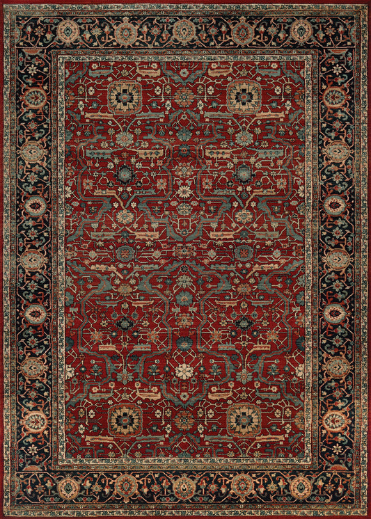 Couristan Old World Classic Joshagan Rust-Navy Rug 6'6" x 9'10"