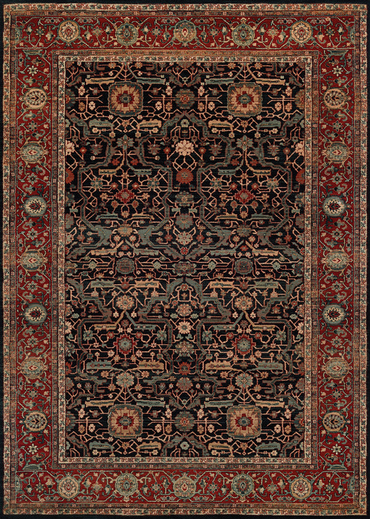 Couristan Old World Classic Joshagan Navy-Rust Rug 4'6" x 6'6"