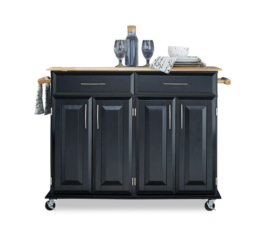 Dolly Madison Kitchen Cart by homestyles, Black