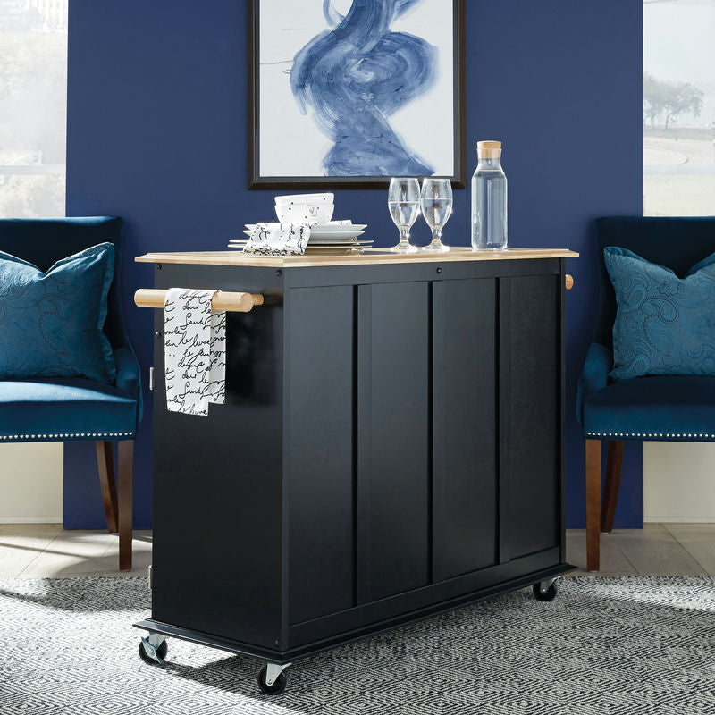 Dolly Madison Kitchen Cart by homestyles, Black