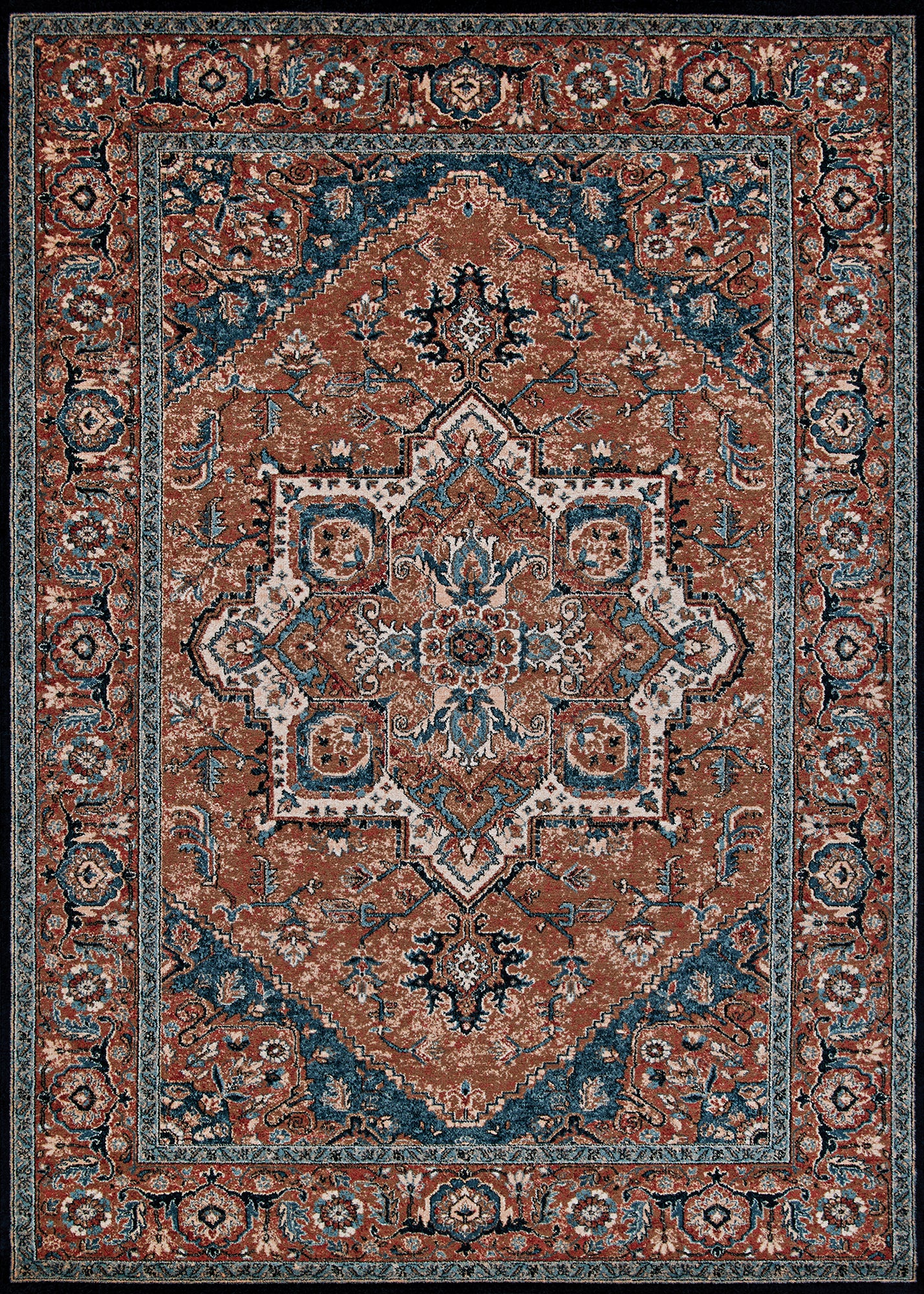 Couristan Old World Classic Antique Mashad Burnished Clay Rug 9'10" x 13'9"