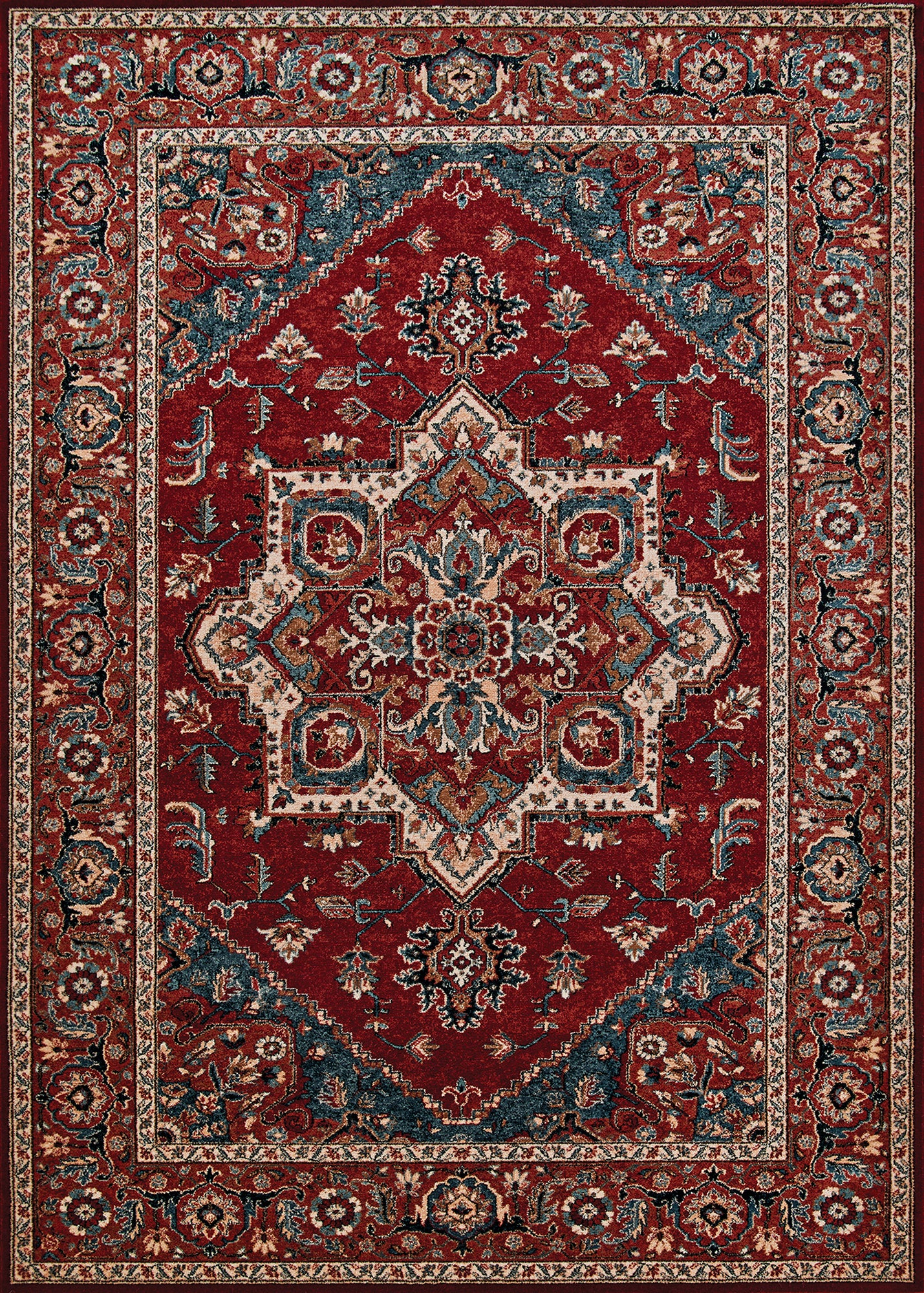 Couristan Old World Classic Antique Mashad Antique Red Rug 4'6" x 6'6"
