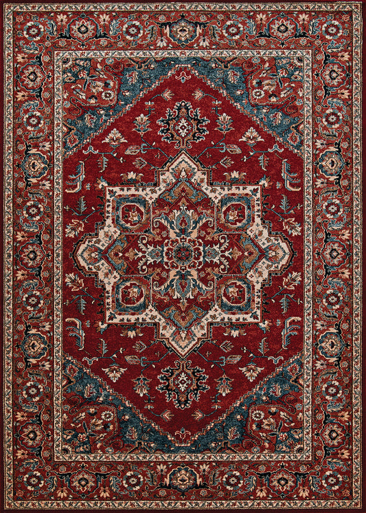 Couristan Old World Classic Antique Mashad Antique Red Rug 4'6" x 6'6"