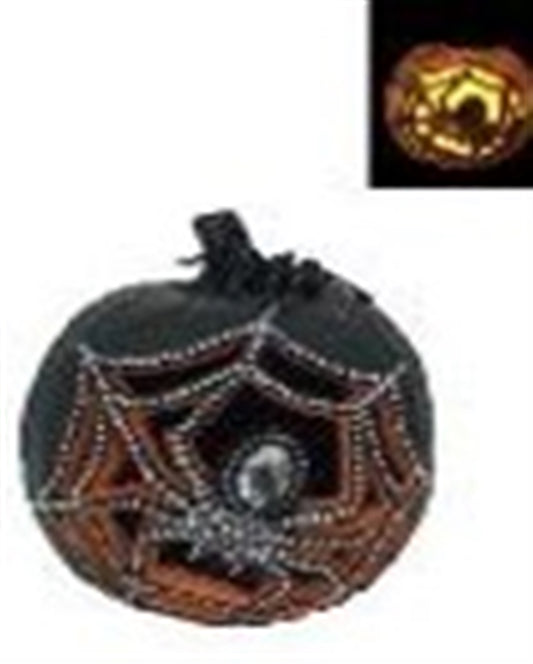 Led Pumpkin 7.5"H Resin