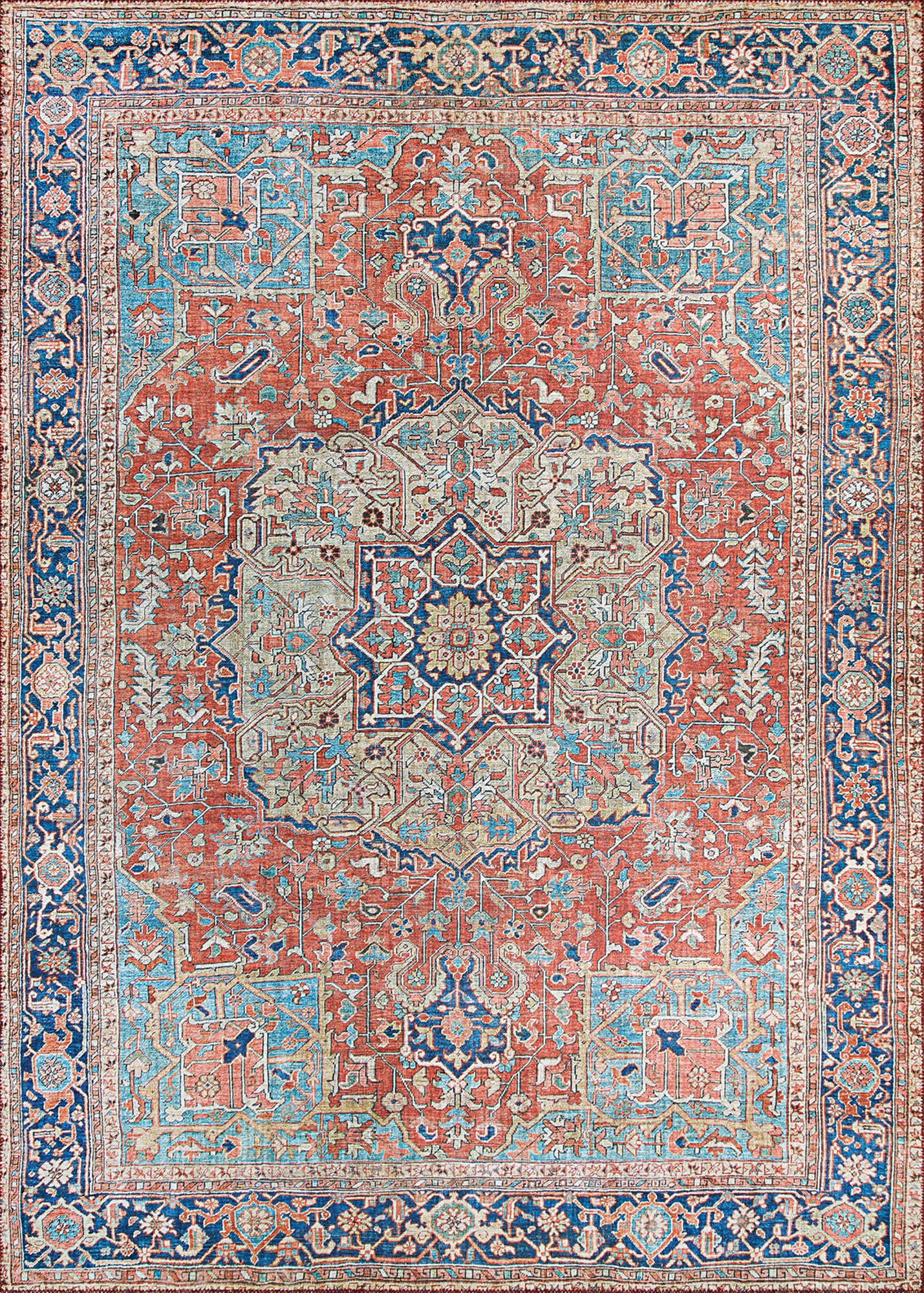 Couristan Pasha Heriz Ruby Rug 9' x 12'