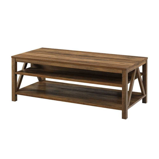 48" A Frame Farmhouse Coffee Table - Rustic Oak