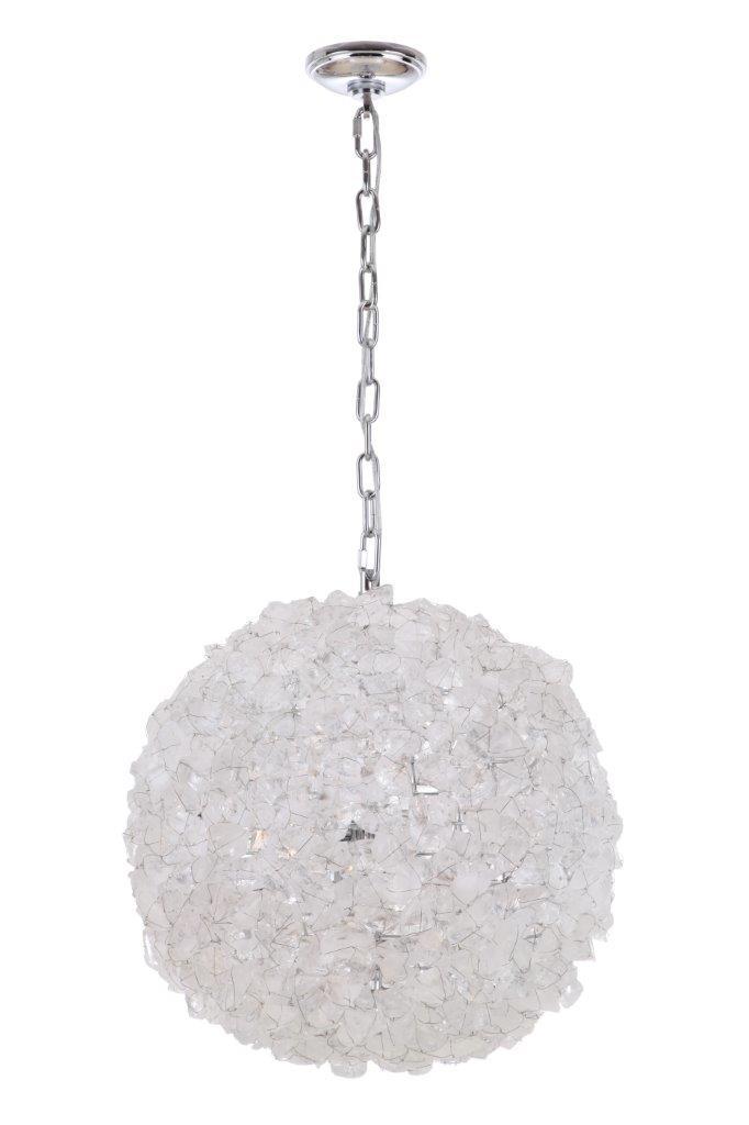 Roxx 3 Light Pendant w/ Chain, Chrome