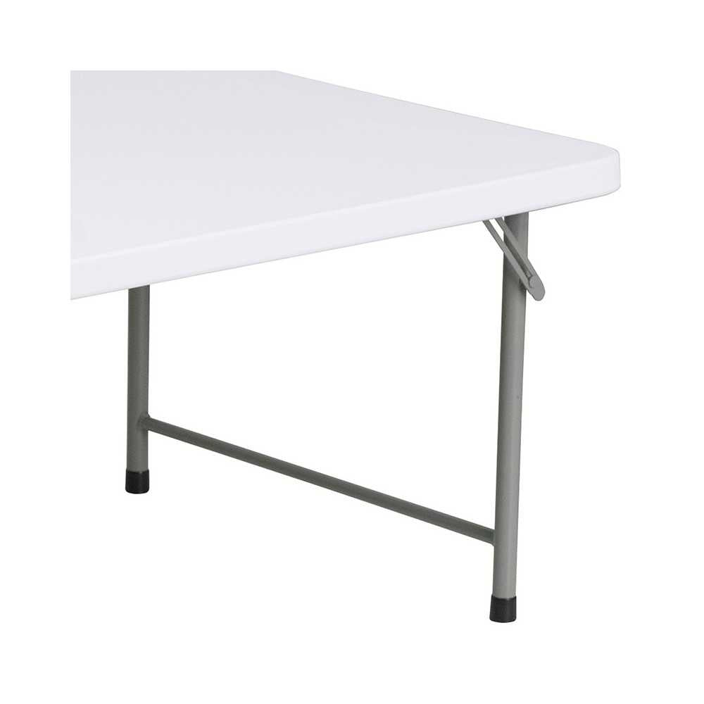 4.93-Foot Kid's Granite White Plastic Folding Table