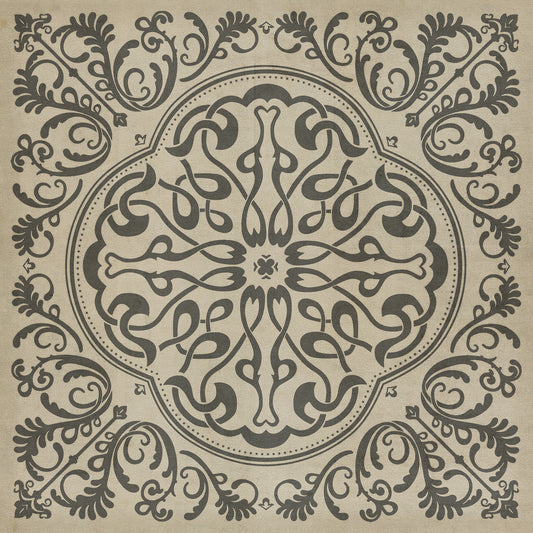 Pattern 39 Crazy Eights 36x36 Vintage Vinyl Floorcloth