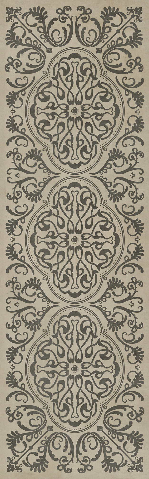 Pattern 39 Crazy Eights 36x115 Vintage Vinyl Floorcloth