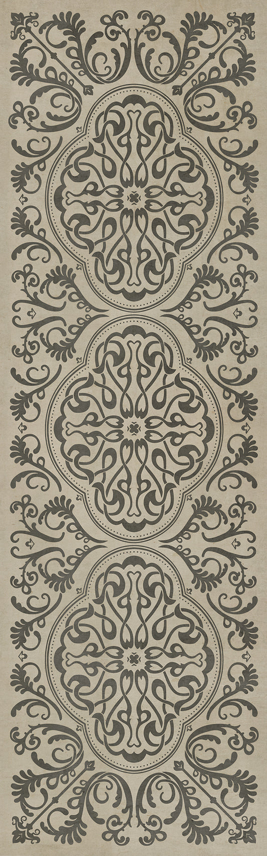Pattern 39 Crazy Eights 36x115 Vintage Vinyl Floorcloth