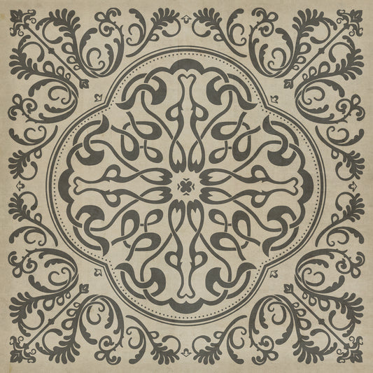 Pattern 39 Crazy Eights 60x60 Vintage Vinyl Floorcloth