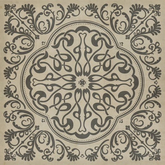 Pattern 39 Crazy Eights 96x96 Vintage Vinyl Floorcloth