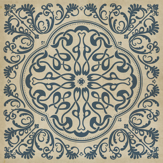 Pattern 39 Gin Rummy 48x48 Vintage Vinyl Floorcloth