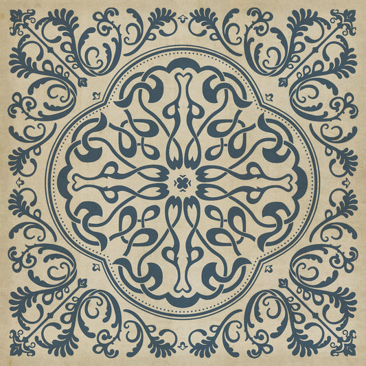 Pattern 39 Gin Rummy 60x60 Vintage Vinyl Floorcloth