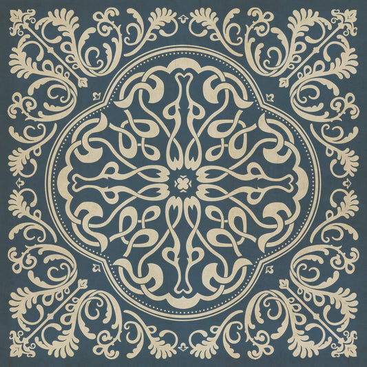 Pattern 39 Spades 60x60 Vintage Vinyl Floorcloth