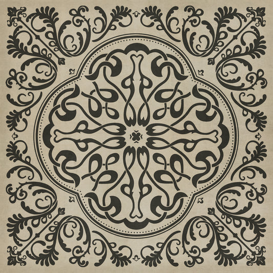 Pattern 39 Texas Hold'Em 120x120 Vintage Vinyl Floorcloth