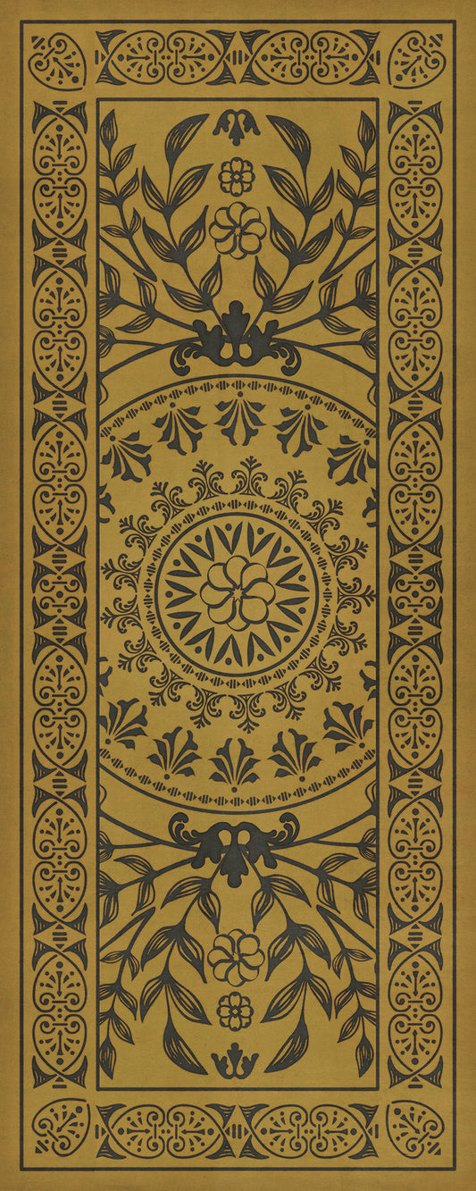 Pattern 40 Alhambra 36x90 Vintage Vinyl Floorcloth