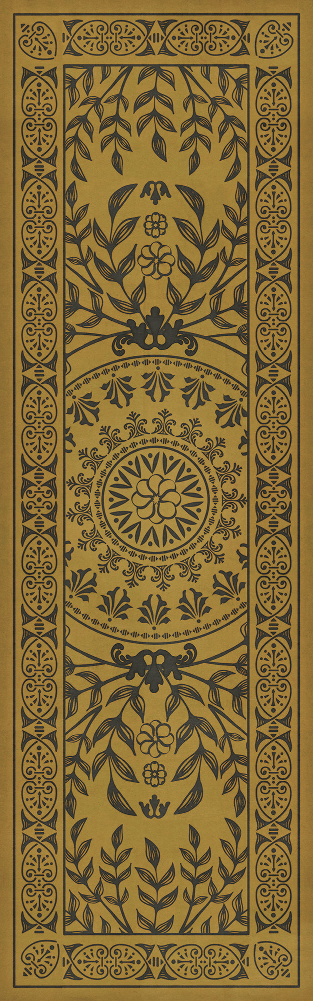 Pattern 40 Alhambra 36x115 Vintage Vinyl Floorcloth