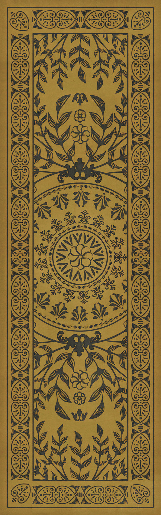 Pattern 40 Alhambra 36x115 Vintage Vinyl Floorcloth